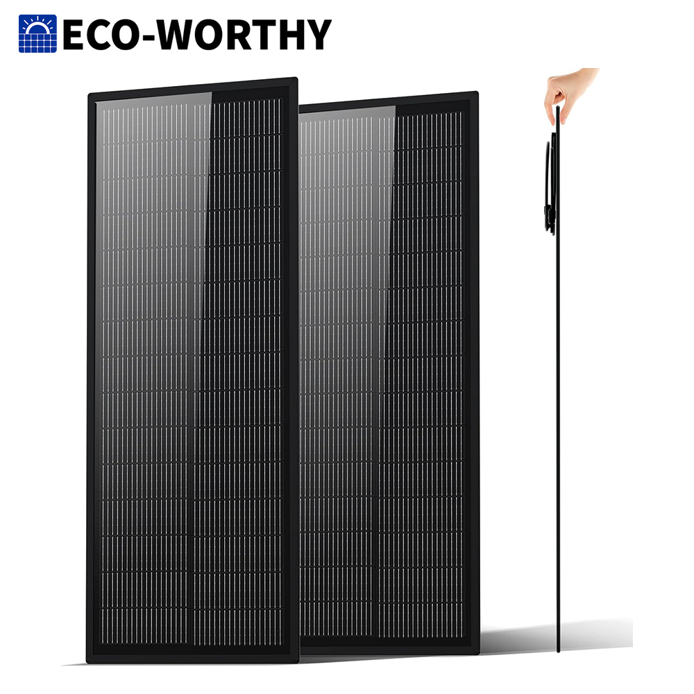 Solar Panel 200W - ECO-WORTHY Ultra Slim 2PCS 100W Solar