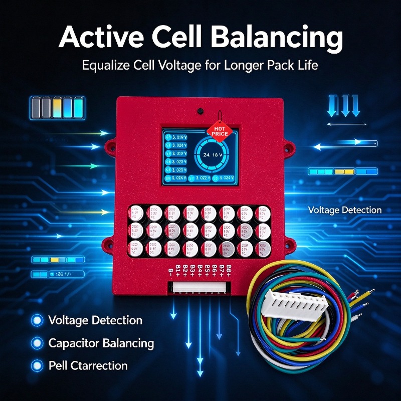 Active Balancer 4S 6S 8S Lithi - Lithium Battery 12V recension och pris