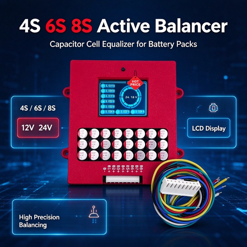Active Balancer 4S 6S 8S Lithi - Lithium Battery 12V recension och pris
